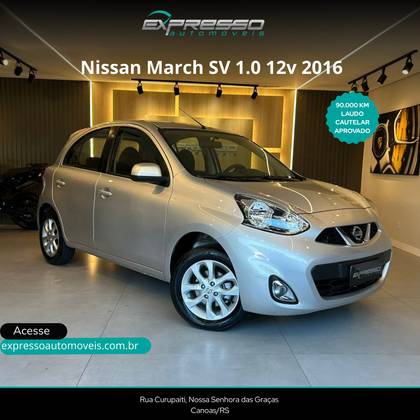 NISSAN MARCH 1.0 SV 12V FLEX 4P MANUAL